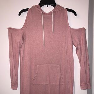 Pink Sweatshirt dress
